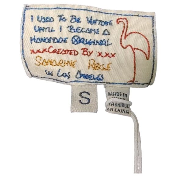 Designer Zebra Fringed Cashmere Wool Blend Free People Sandrine Rose SM Sweater - Picture 5 of 13